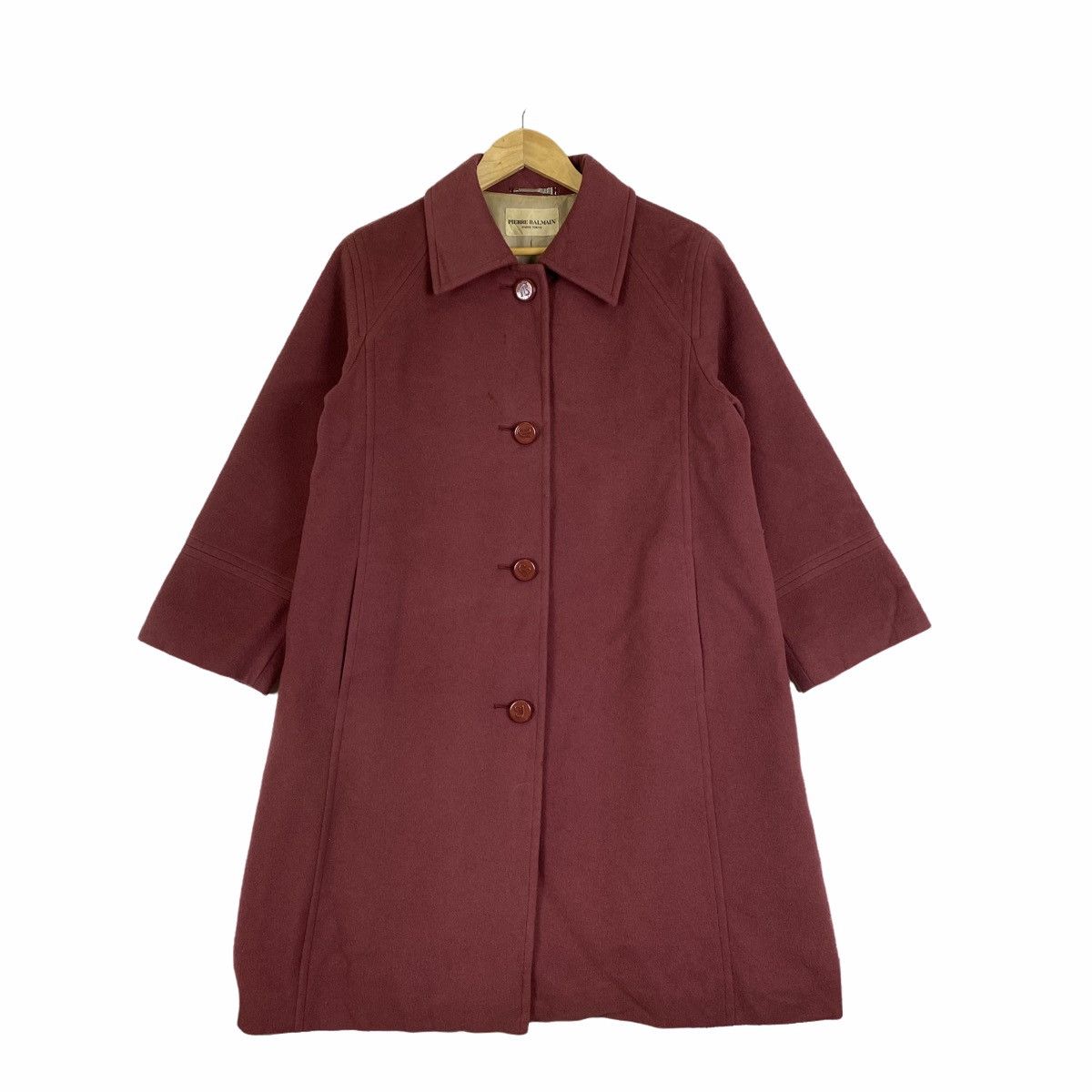 Pierre Balmain Vintage PIERRE BALMAIN Paris Wool Long Coat Jacket 