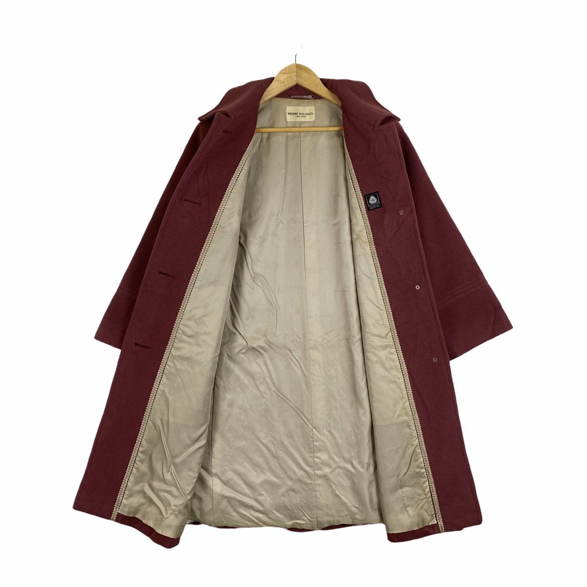 Pierre Balmain Vintage PIERRE BALMAIN Paris Wool Long Coat Jacket Size US M / EU 48-50 / 2 - 3 Thumbnail