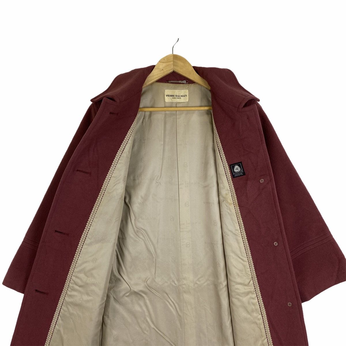 Pierre Balmain Vintage PIERRE BALMAIN Paris Wool Long Coat Jacket Size US M / EU 48-50 / 2 - 6 Thumbnail