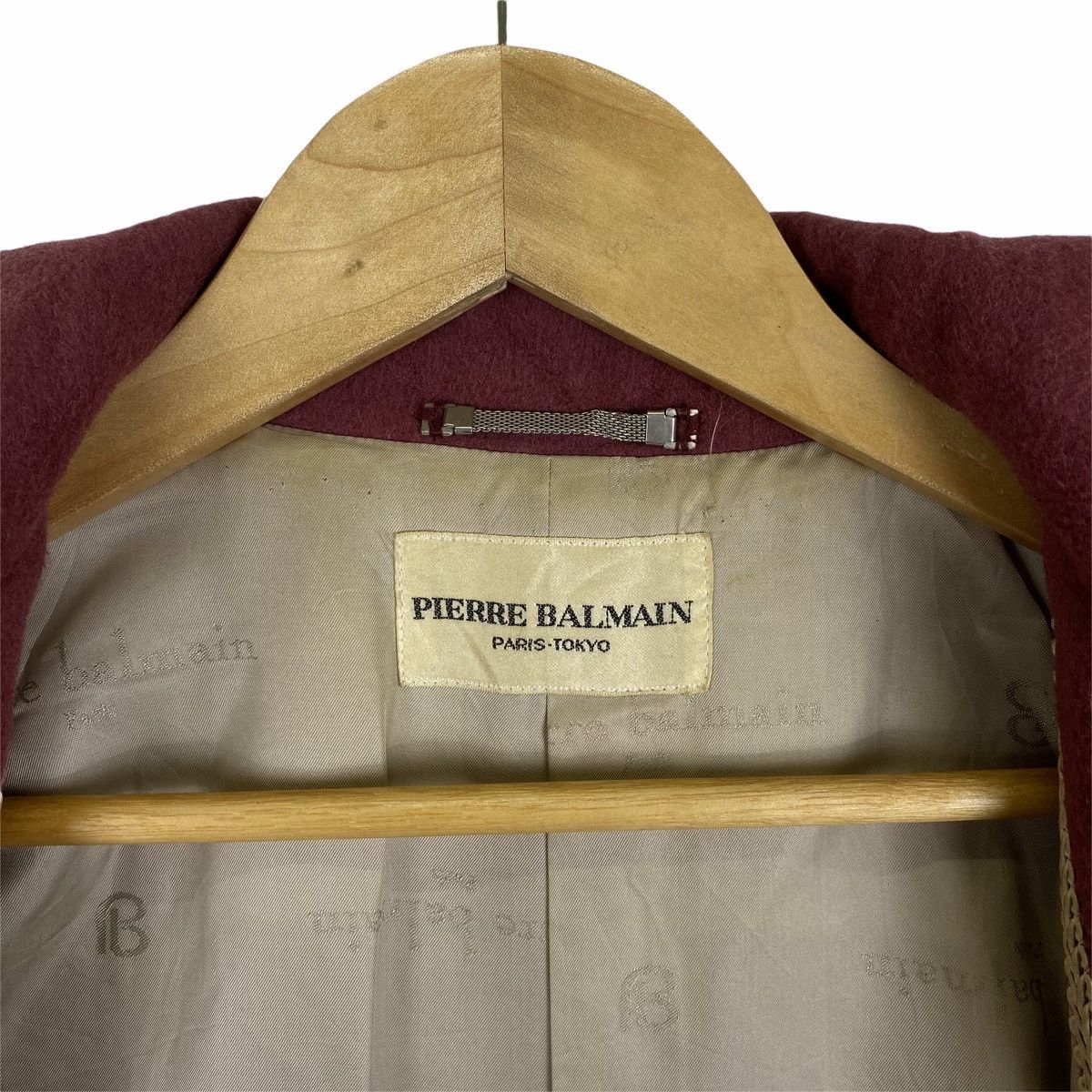 Pierre Balmain Vintage PIERRE BALMAIN Paris Wool Long Coat Jacket Size US M / EU 48-50 / 2 - 7 Thumbnail