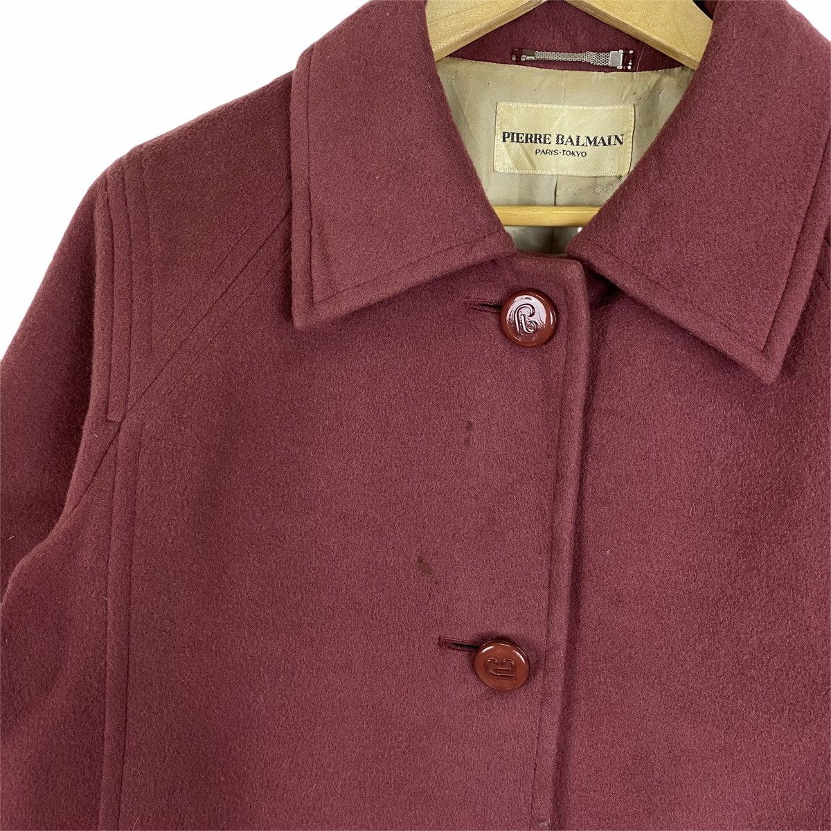 Pierre Balmain Vintage PIERRE BALMAIN Paris Wool Long Coat Jacket Size US M / EU 48-50 / 2 - 11 Thumbnail