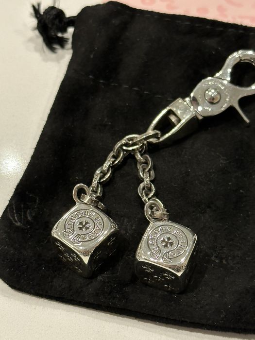 Chrome Hearts Chrome Hearts Sterling Dice Keychain Grailed