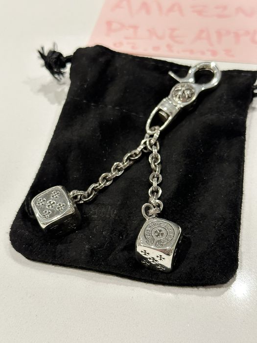 Chrome Hearts Chrome Hearts Sterling Dice Keychain Grailed