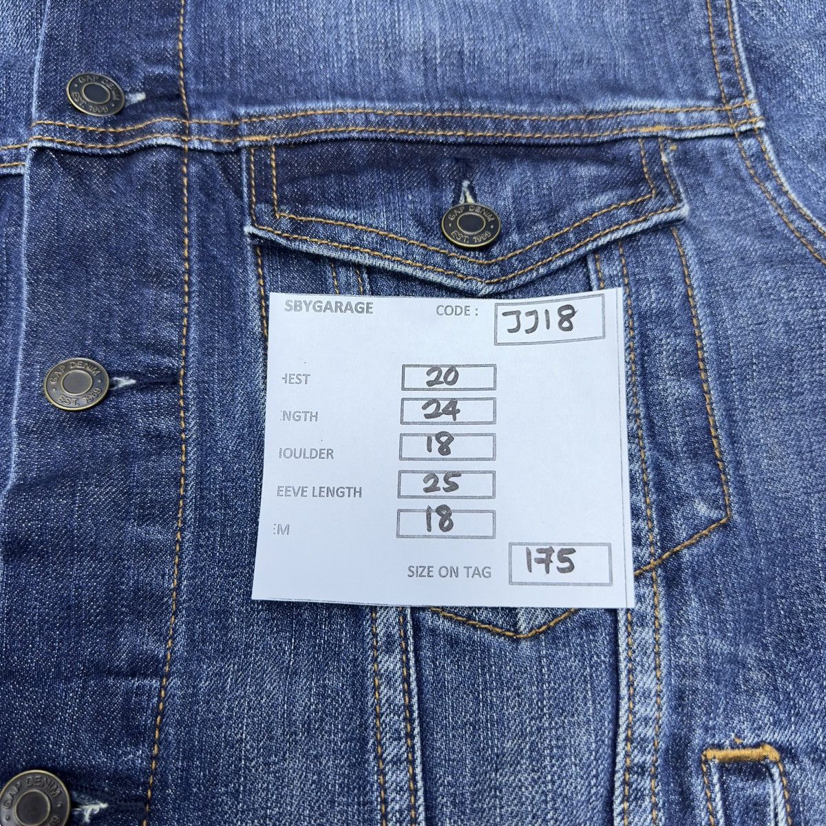 Gap Gap Trucker Denim Jacket JJ18 Size US S / EU 44-46 / 1 - 11 Thumbnail