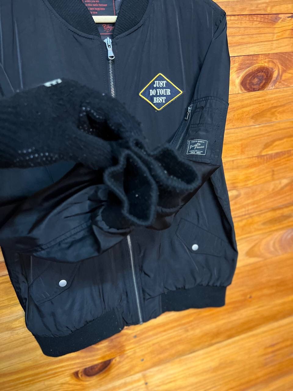 Japanese Brand PRIVATE PAUSE BOMBER JACKET Size US L / EU 52-54 / 3 - 8 Thumbnail