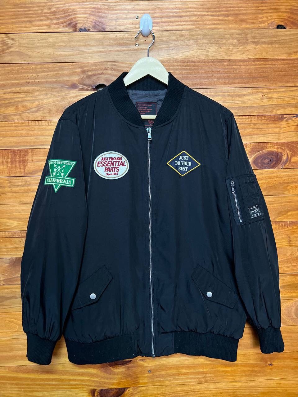 Japanese Brand PRIVATE PAUSE BOMBER JACKET Size US L / EU 52-54 / 3 - 1 Thumbnail