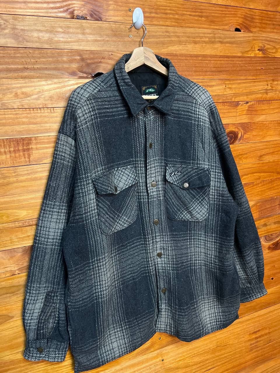 Rusty VINTAGE RUSTY WOOL PLAID JACKET Size US L / EU 52-54 / 3 - 2 Thumbnail