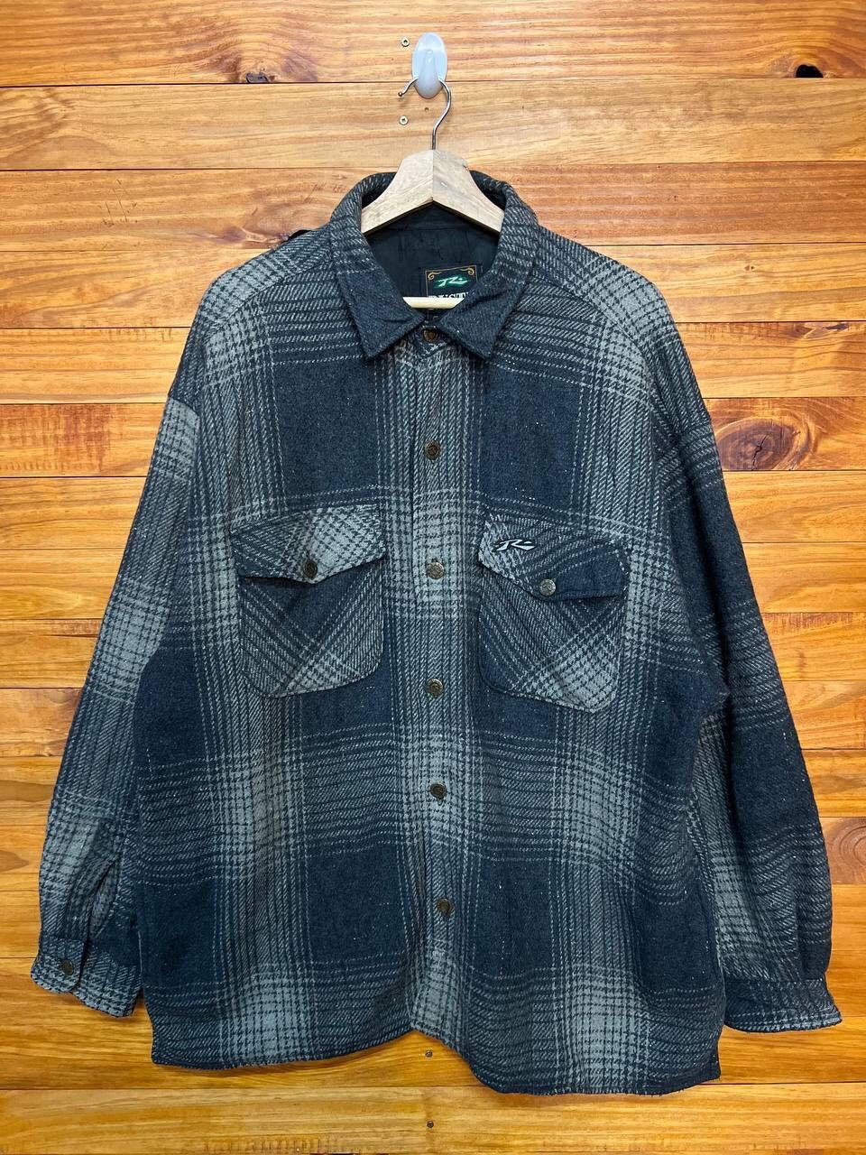 Rusty VINTAGE RUSTY WOOL PLAID JACKET Size US L / EU 52-54 / 3 - 1 Thumbnail