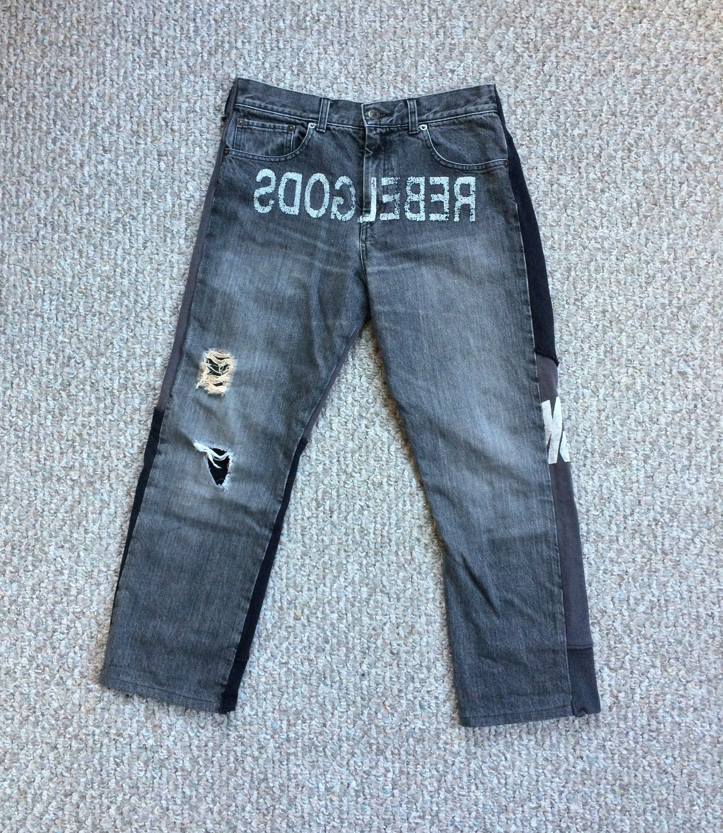 image of Undercover F/w 2003 Rebelgods Hybrid Pants in Mix, Men's (Size 30)