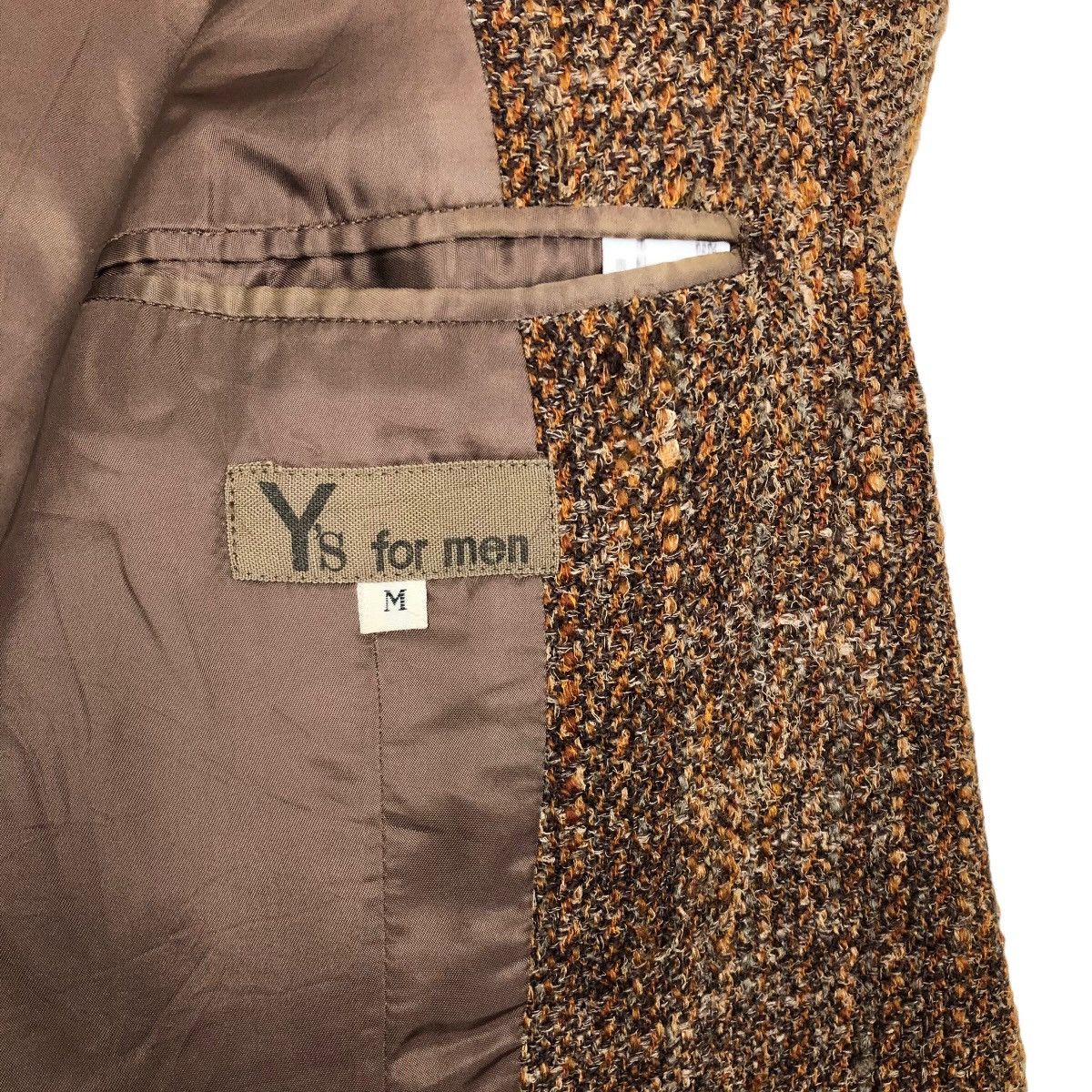 Yohji Yamamoto Vintage 80s Y’s For Men Yohji Yamamoto Wool Tweed Coat Size US L / EU 52-54 / 3 - 11 Thumbnail