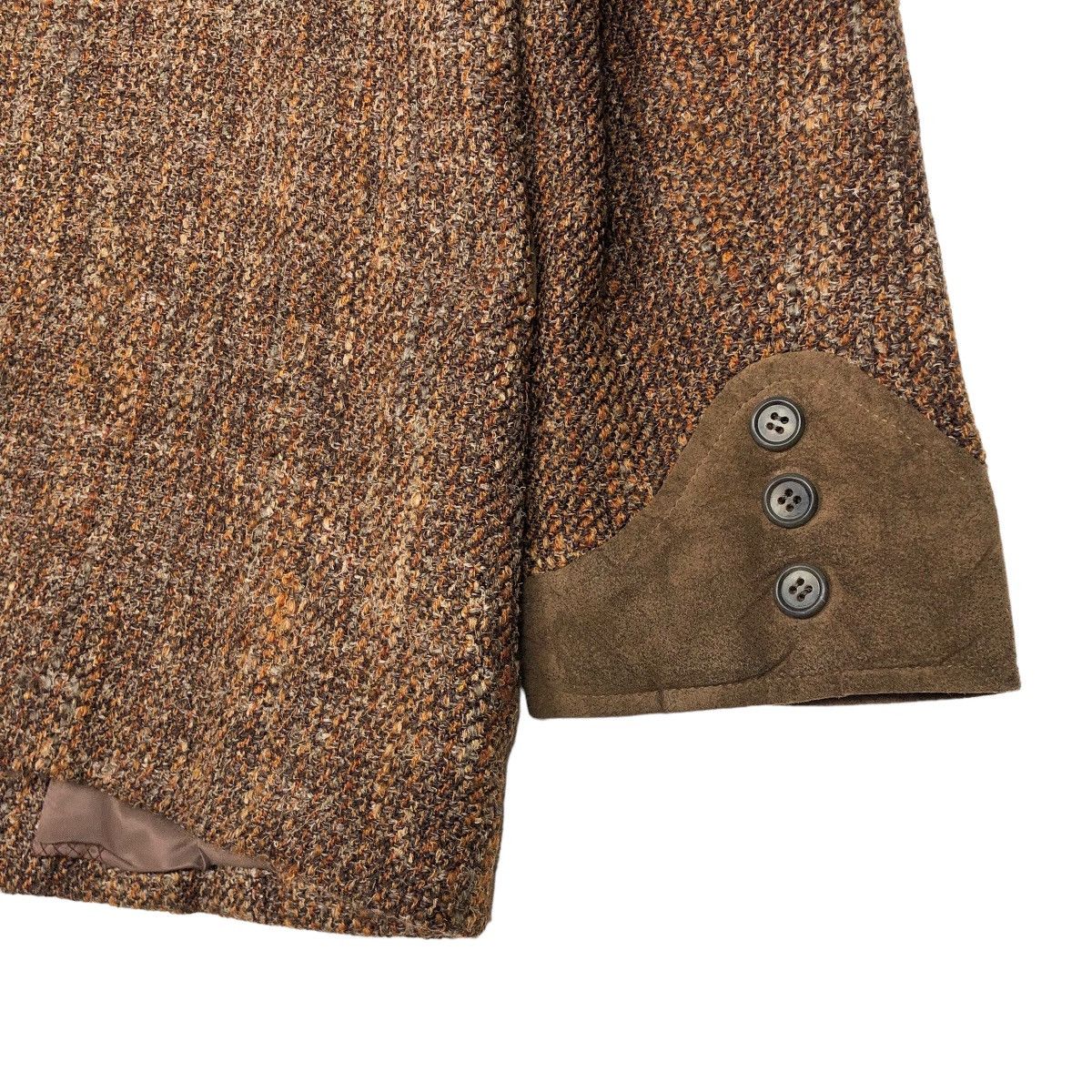 Yohji Yamamoto Vintage 80s Y’s For Men Yohji Yamamoto Wool Tweed Coat Size US L / EU 52-54 / 3 - 9 Thumbnail