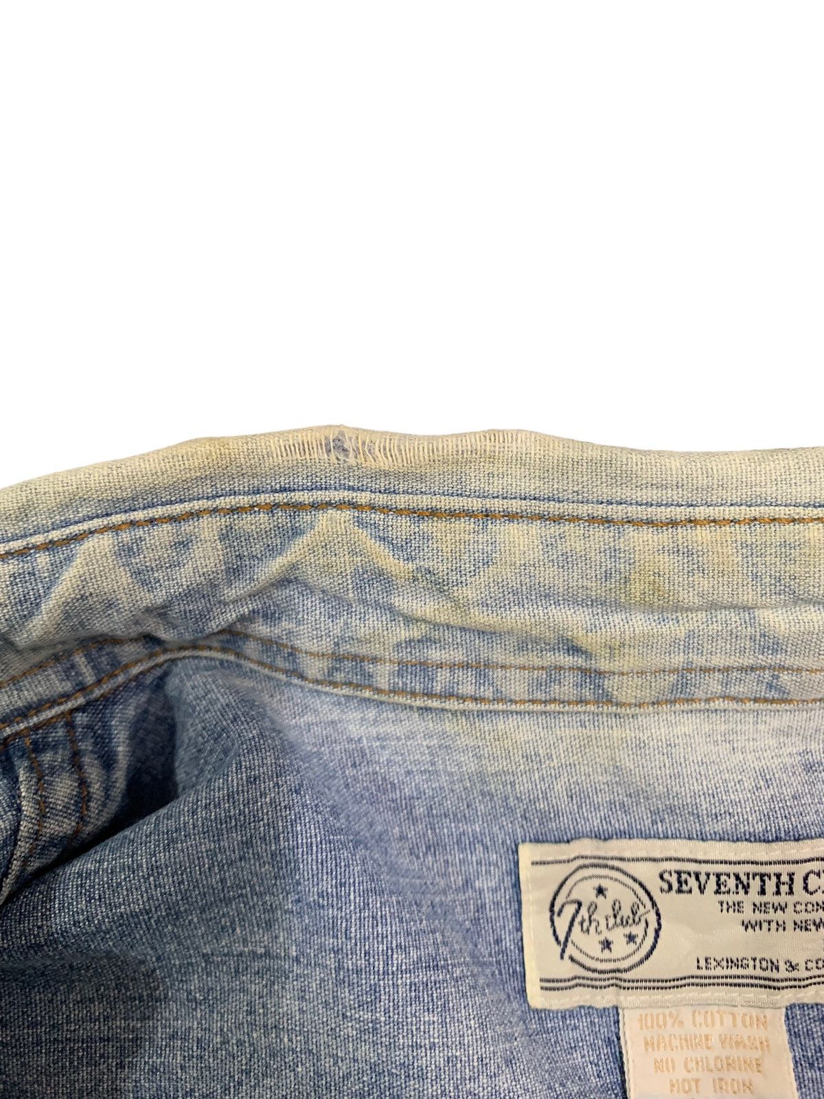 Japanese Brand VIntage Japanese Brand Mud Wash Denim Shirt like Iron Heart Size US L / EU 52-54 / 3 - 13 Thumbnail