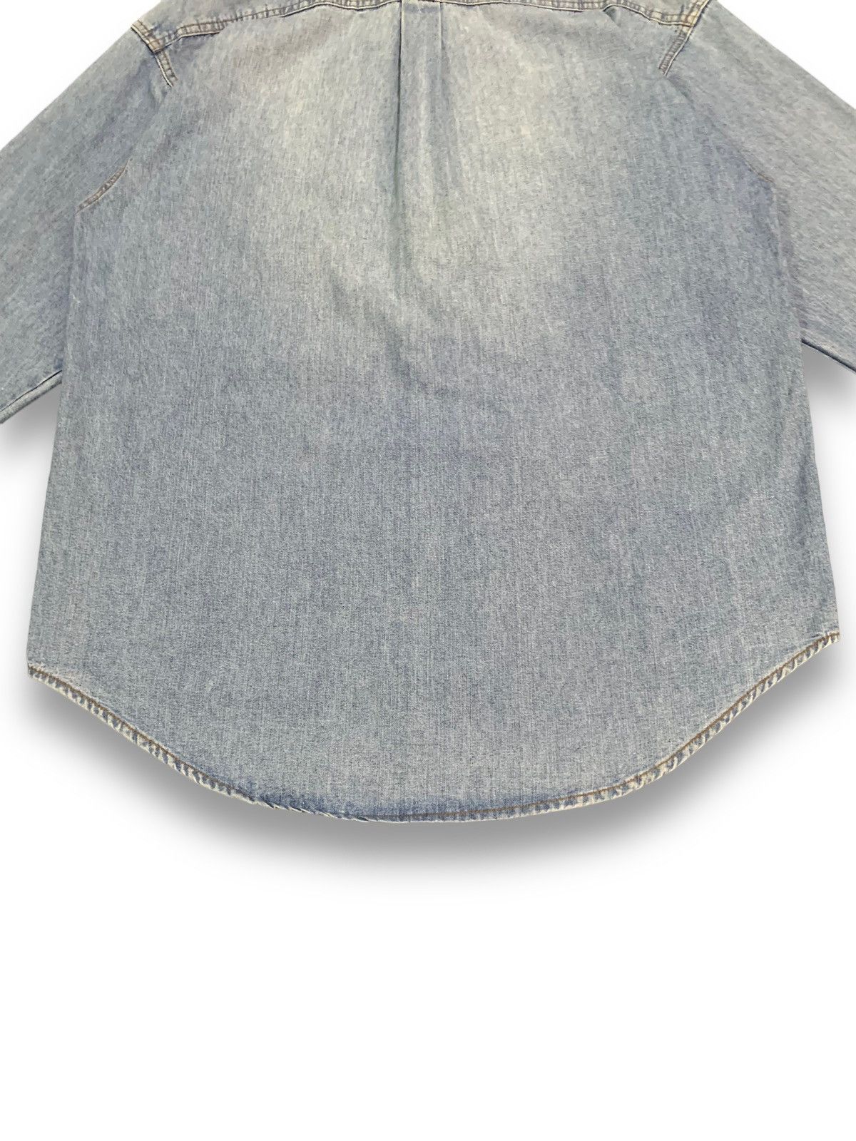 Japanese Brand VIntage Japanese Brand Mud Wash Denim Shirt like Iron Heart Size US L / EU 52-54 / 3 - 11 Thumbnail