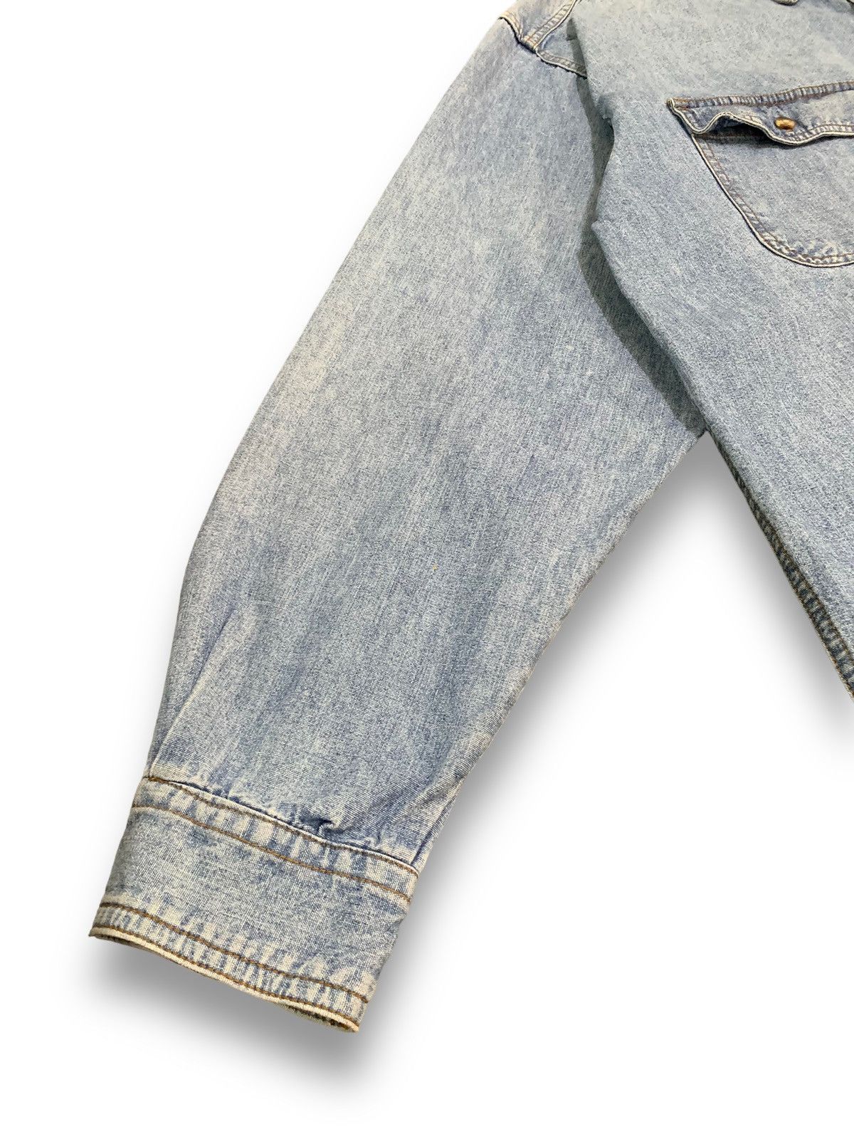 Japanese Brand VIntage Japanese Brand Mud Wash Denim Shirt like Iron Heart Size US L / EU 52-54 / 3 - 8 Thumbnail