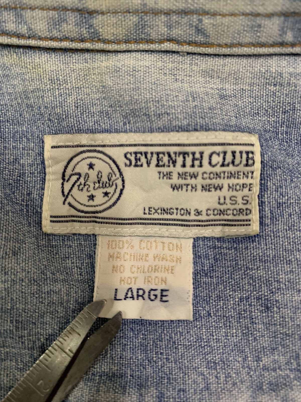 Japanese Brand VIntage Japanese Brand Mud Wash Denim Shirt like Iron Heart Size US L / EU 52-54 / 3 - 12 Thumbnail
