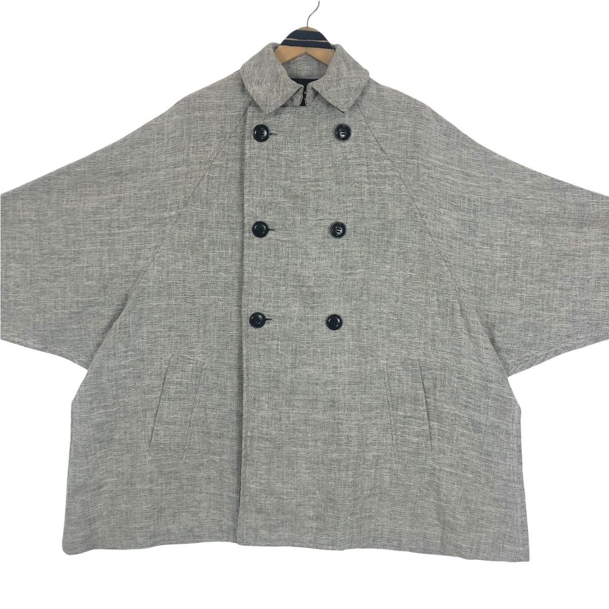 Yohji Yamamoto Vintage Y’s Yohji Yamamoto 2010 AW Wool Double Breasted Coat Size US XL / EU 56 / 4 - 11 Thumbnail