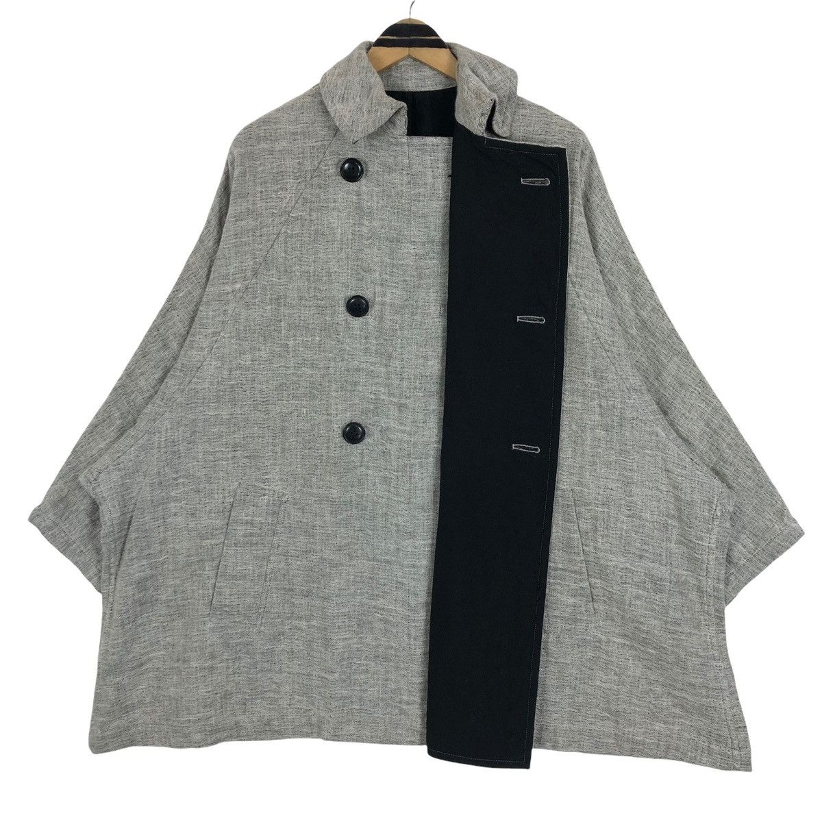 Yohji Yamamoto Vintage Y’s Yohji Yamamoto 2010 AW Wool Double Breasted Coat Size US XL / EU 56 / 4 - 12 Thumbnail