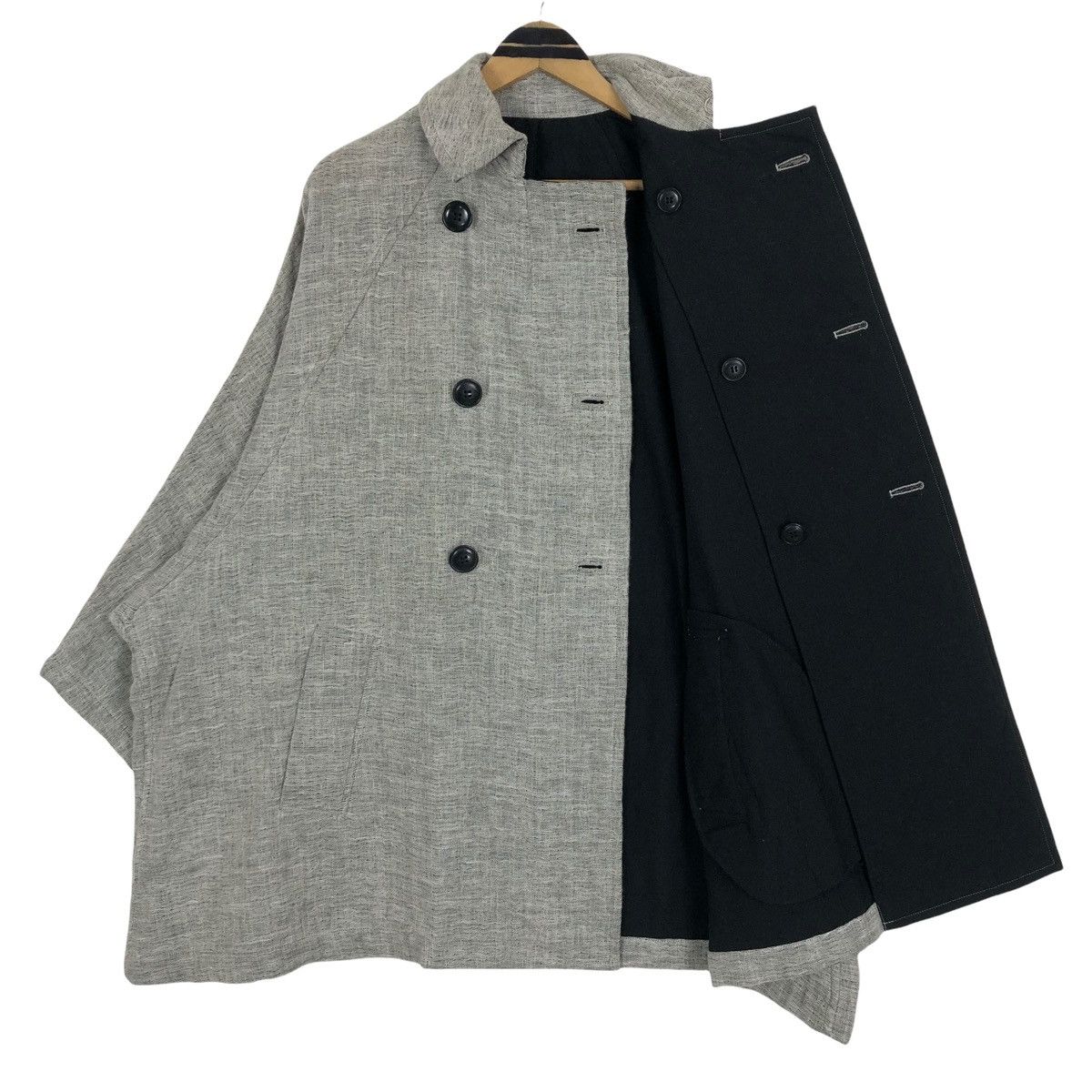 Yohji Yamamoto Vintage Y’s Yohji Yamamoto 2010 AW Wool Double Breasted Coat Size US XL / EU 56 / 4 - 13 Thumbnail