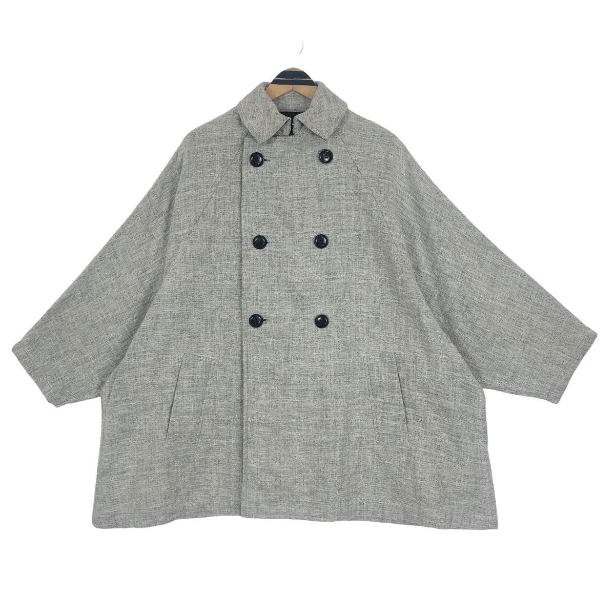 Yohji Yamamoto Vintage Y’s Yohji Yamamoto 2010 AW Wool Double Breasted Coat Size US XL / EU 56 / 4 - 1 Thumbnail