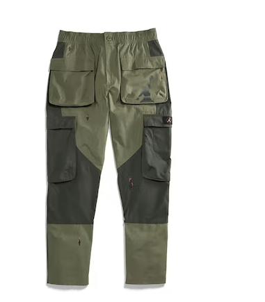 image of Travis Scott Oob1Oizoo0123 Jordan Cargo Pants In Green, Men's (Size 36)