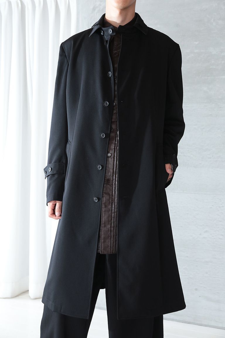 Yohji Yamamoto Pour Homme - W/GABARDINE Double Collar Coat