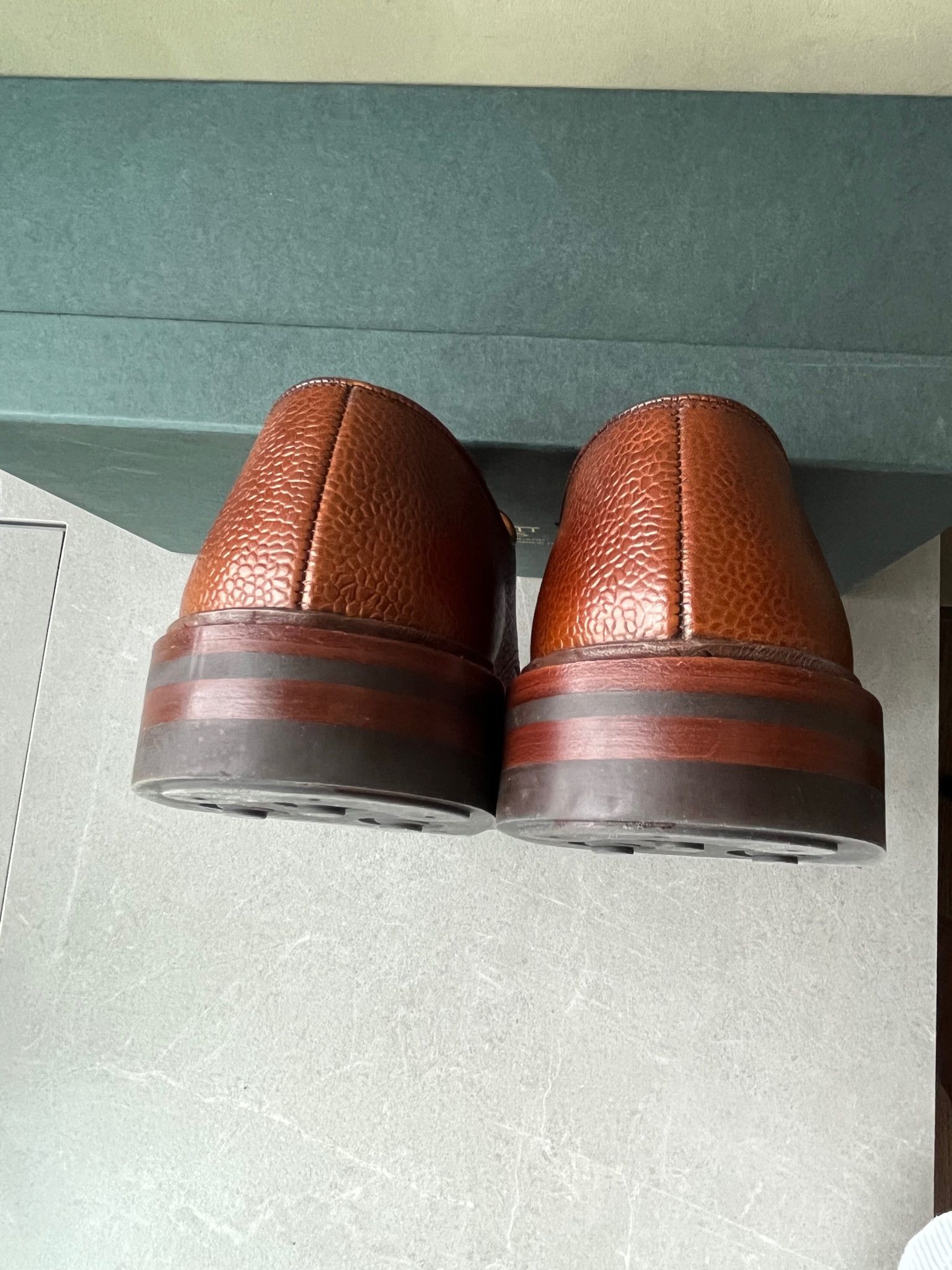 Crockett & Jones Crockett & Jones Grasmere Tan Scotch Grain Mens Derby Shoes Size US 6.5 / EU 39-40 - 10 Thumbnail