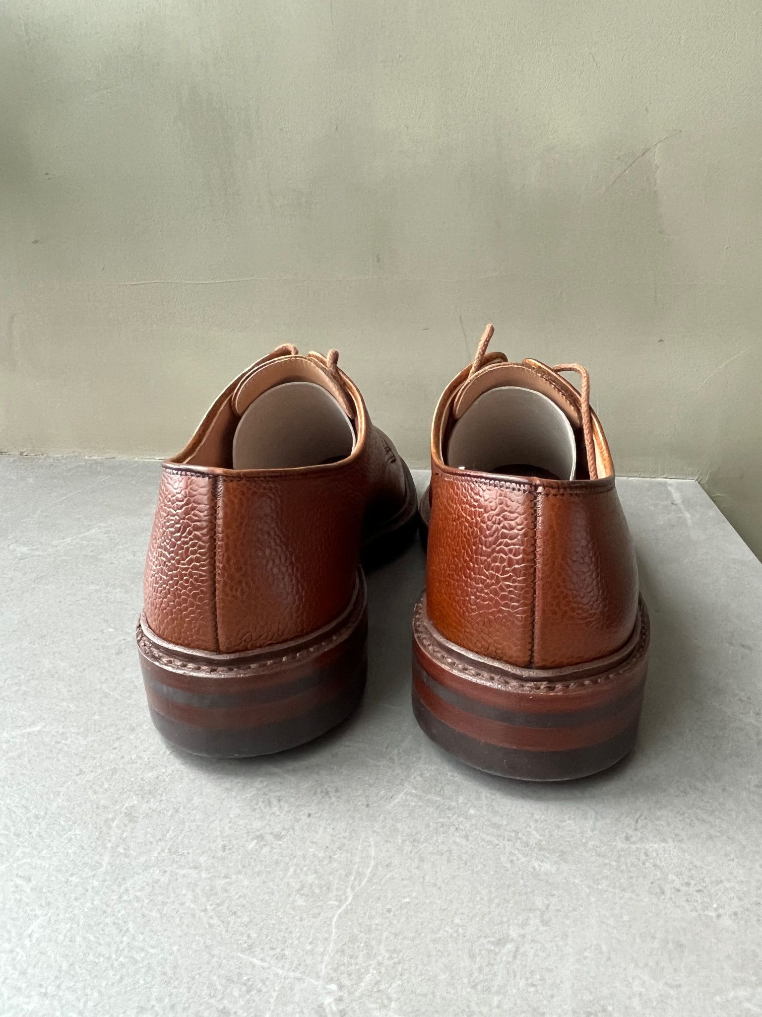 Crockett & Jones Crockett & Jones Grasmere Tan Scotch Grain Mens Derby Shoes Size US 6.5 / EU 39-40 - 8 Thumbnail
