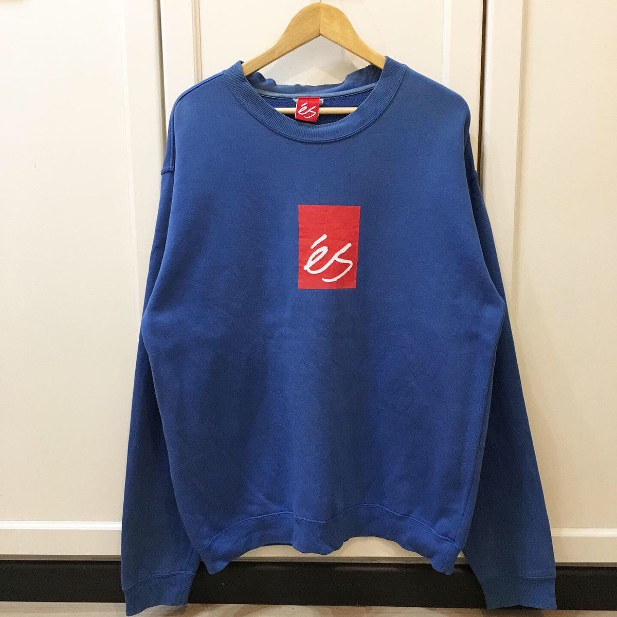 Vintage × eS Vintage Es Skateboard Basic Logo Sweatshirt Size US L / EU 52-54 / 3 - 1 Thumbnail