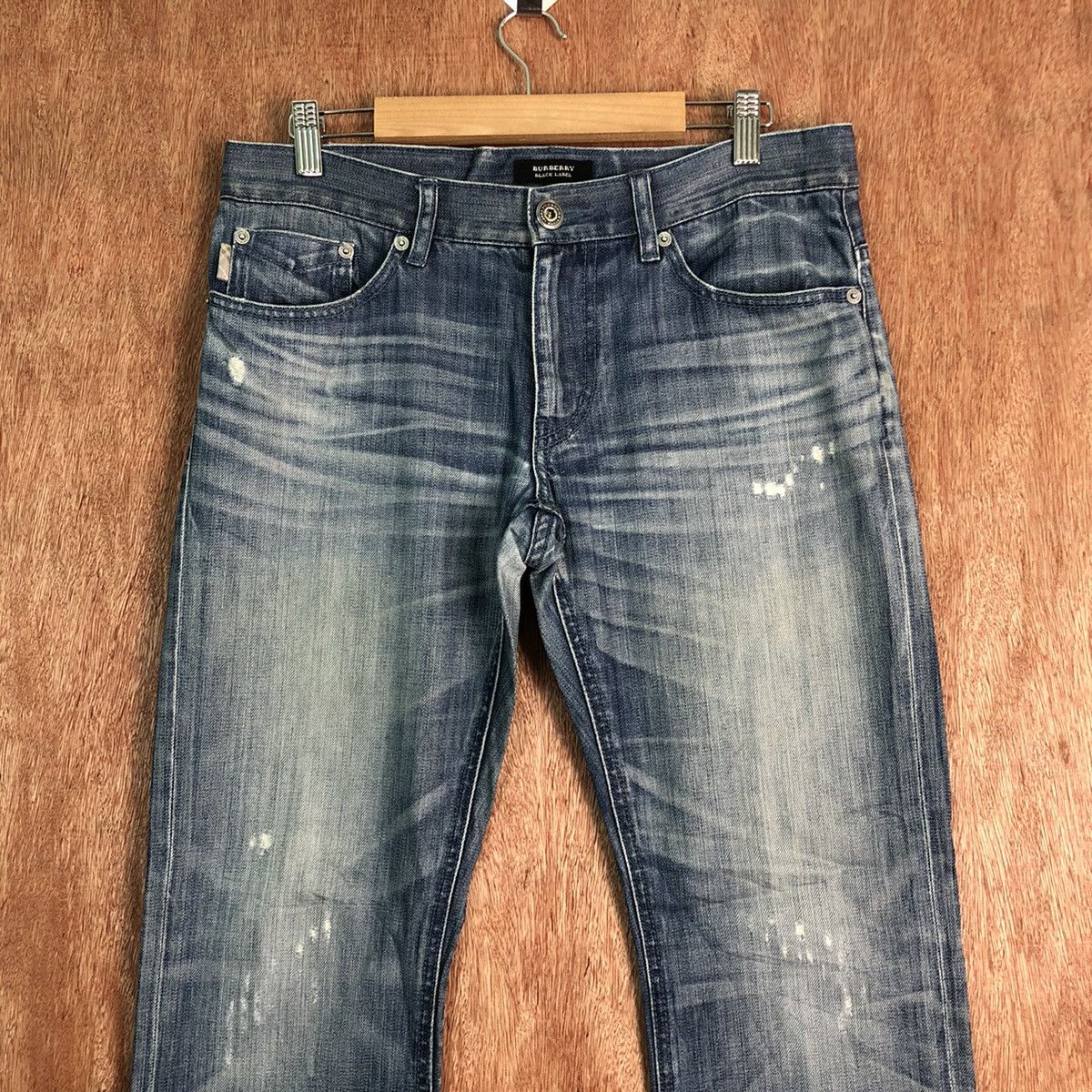 Burberry DLL Burberry black label distressed Denim jeans Pants #c252 Size US 29 - 2 Thumbnail