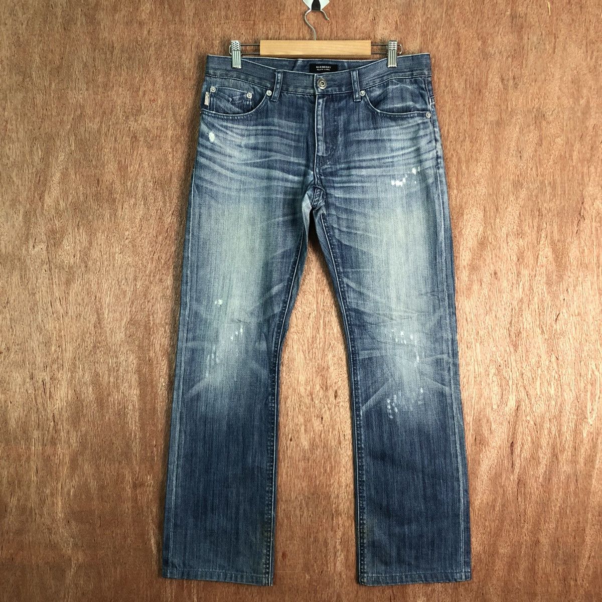 Burberry DLL Burberry black label distressed Denim jeans Pants #c252 Size US 29 - 1 Thumbnail