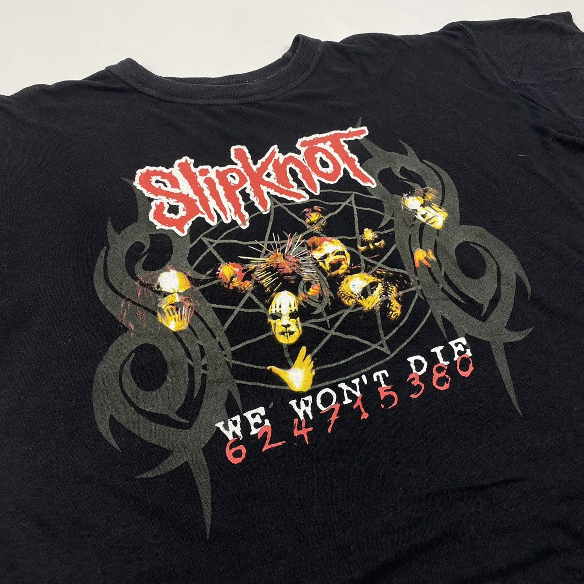 Band Tees × Slipknot × Vintage 00’s Vintage Slipknot We Won’t Die 624715380 T-Shirt Size US XXL / EU 58 / 5 - 6 Thumbnail