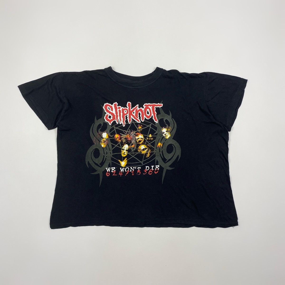 Band Tees × Slipknot × Vintage 00’s Vintage Slipknot We Won’t Die 624715380 T-Shirt Size US XXL / EU 58 / 5 - 3 Thumbnail