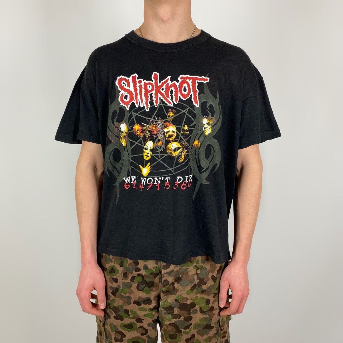 Band Tees × Slipknot × Vintage 00’s Vintage Slipknot We Won’t Die 624715380 T-Shirt Size US XXL / EU 58 / 5 - 1 Thumbnail