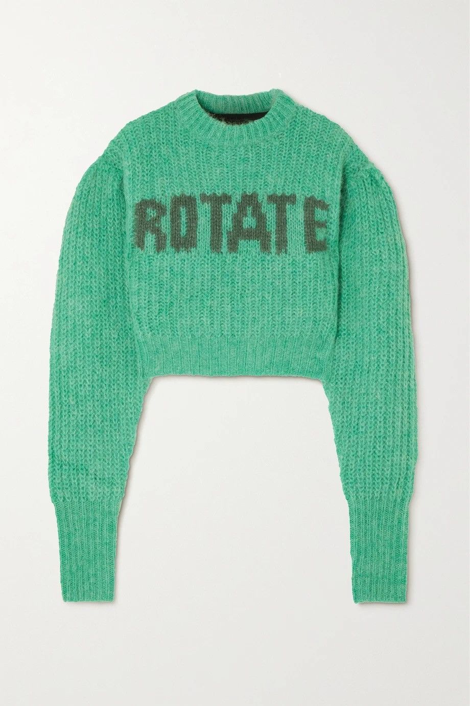 ROTATE BIRGER CHRISTENSEN Adley cropped wool-blend Sweater