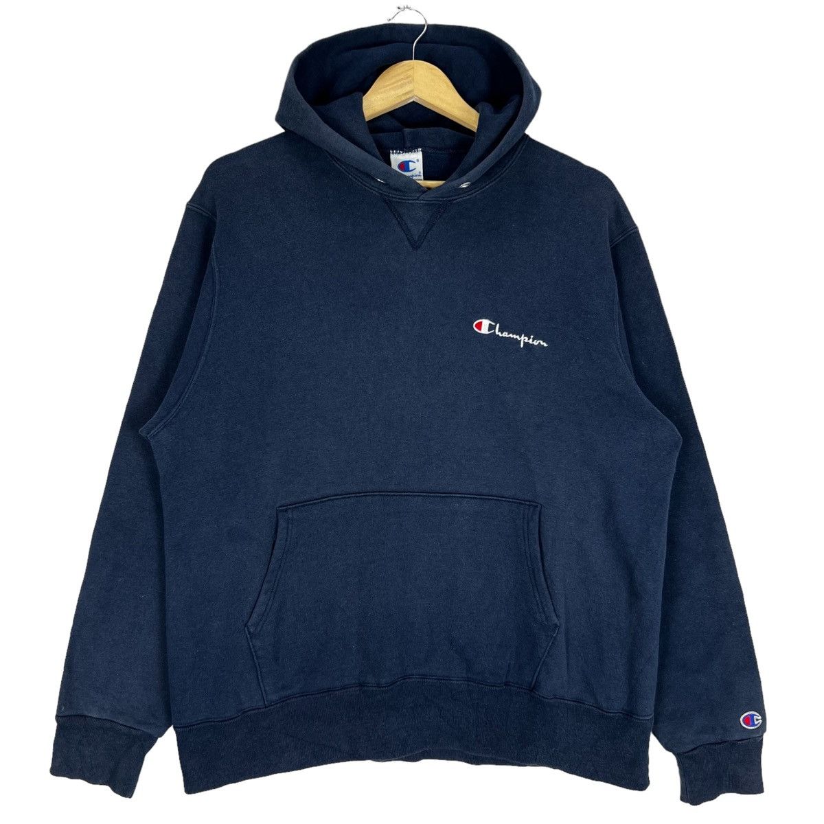 Vintage 90s Champion Hoodie Champion Basic Logo Pullover