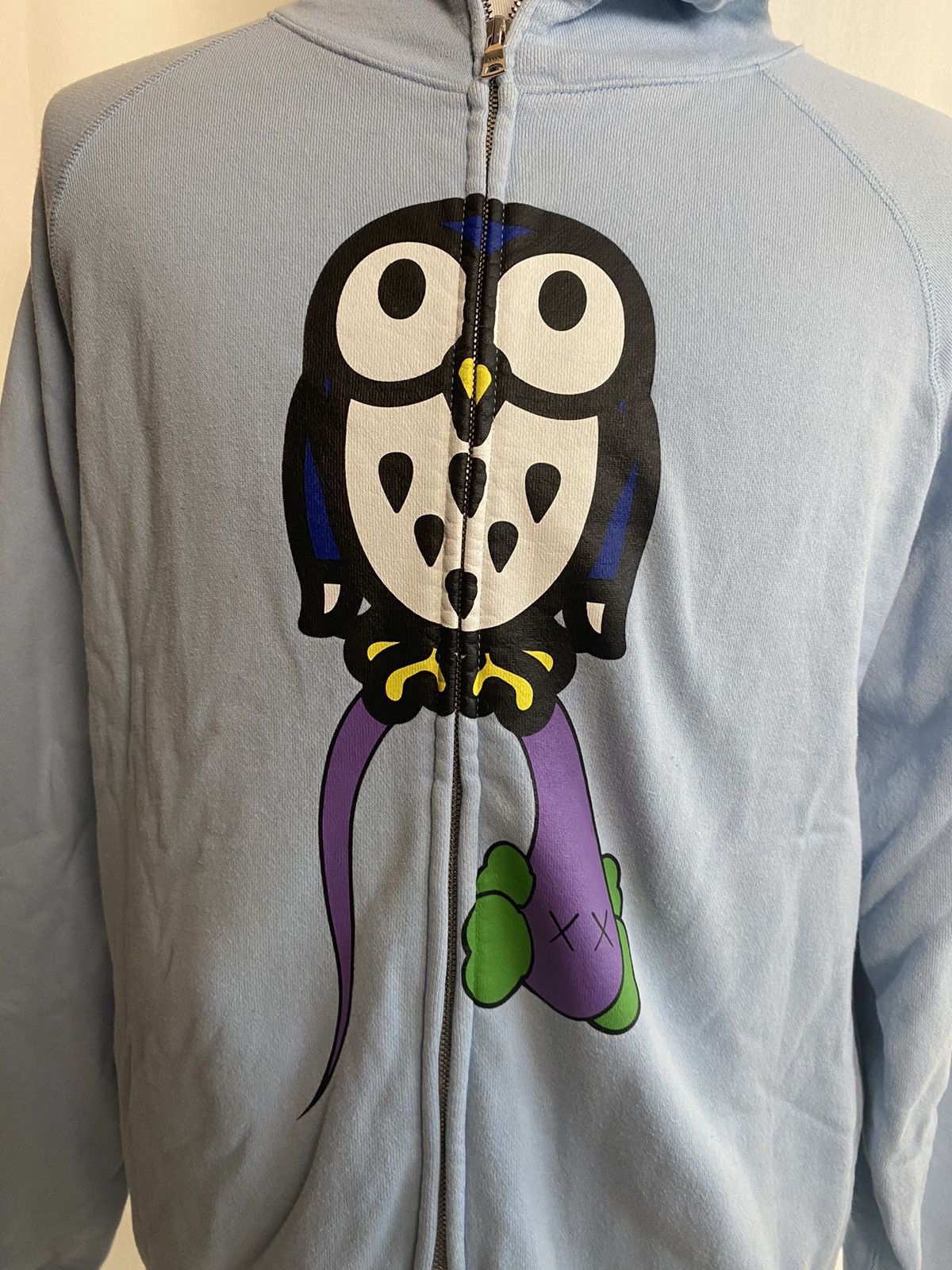 Kaws X Baby Milo Bendy Owl Medium Hoody A Bathing Ape Rare