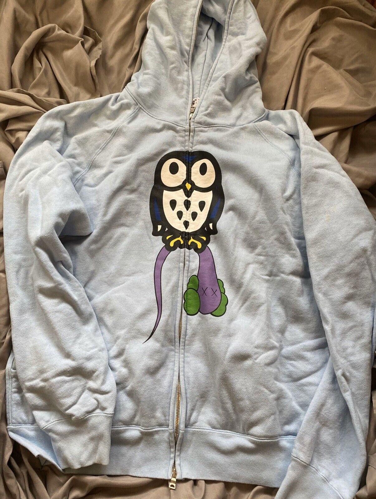 Kaws X Baby Milo Bendy Owl Medium Hoody A Bathing Ape Rare