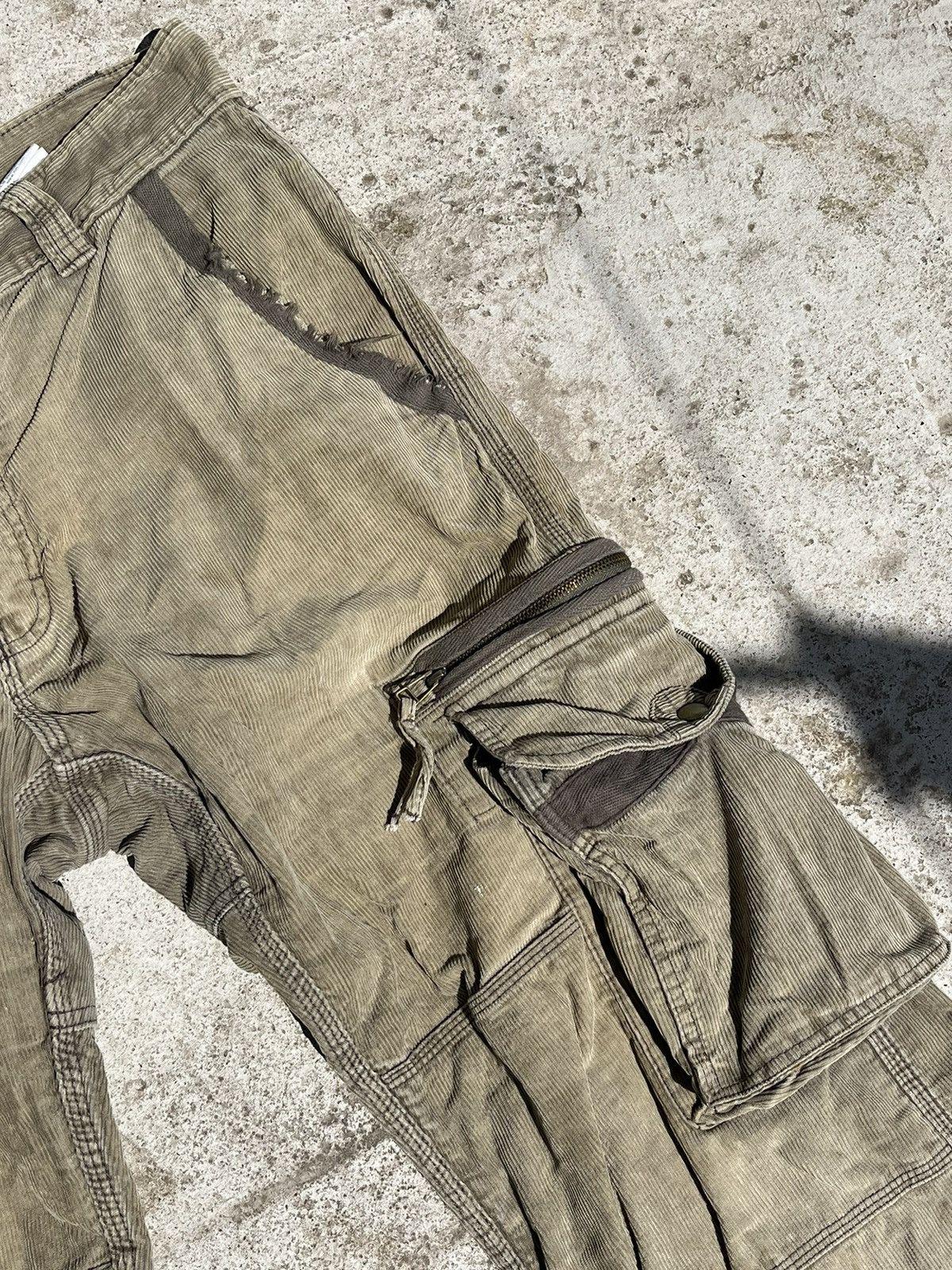 Japanese Brand × Vintage Rare Design Japan Army Cargo Pants Multi Pocket Tactical Size US 33 - 5 Thumbnail