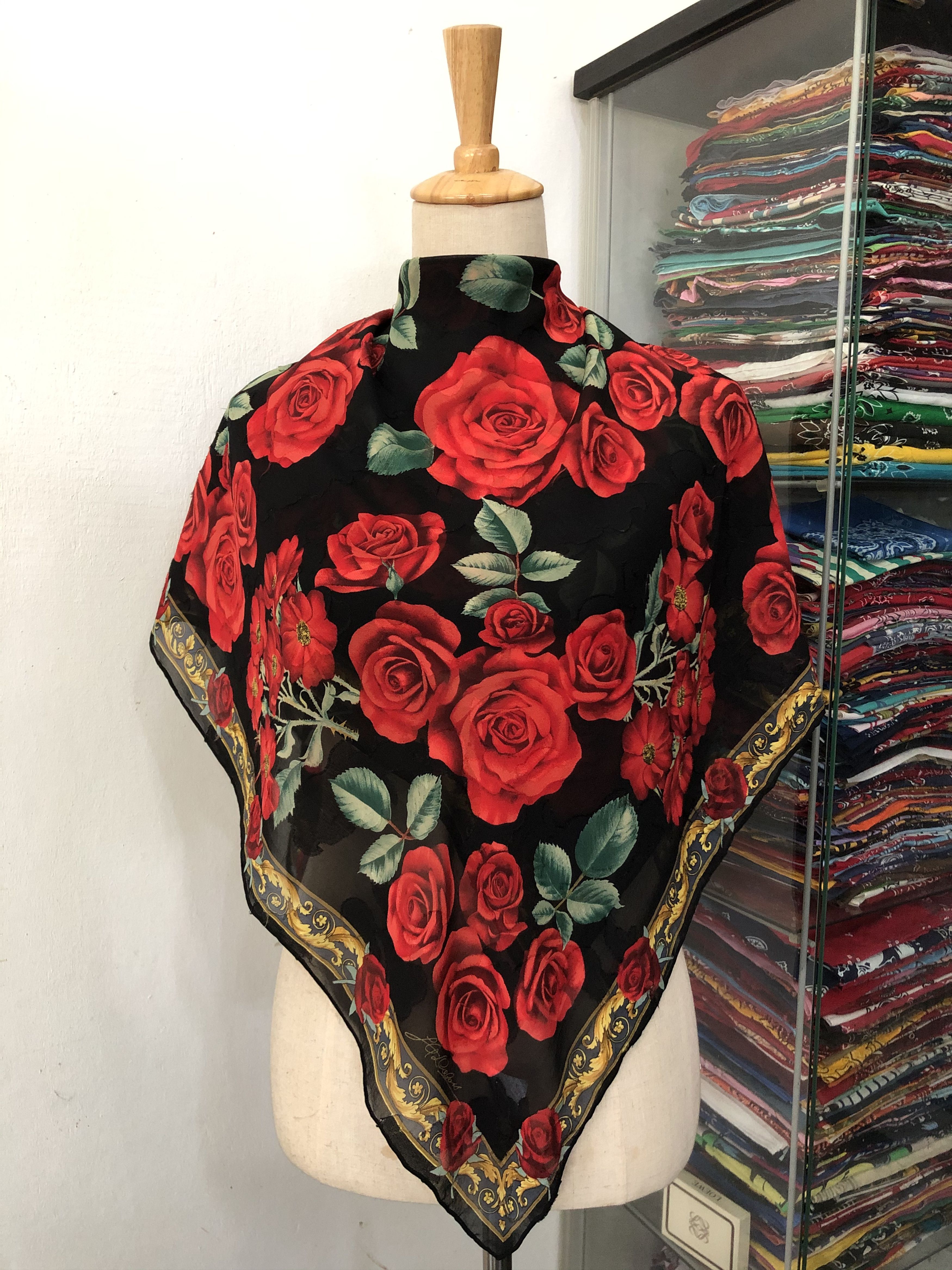 Vintage J.G.Dubois Silk Scarf