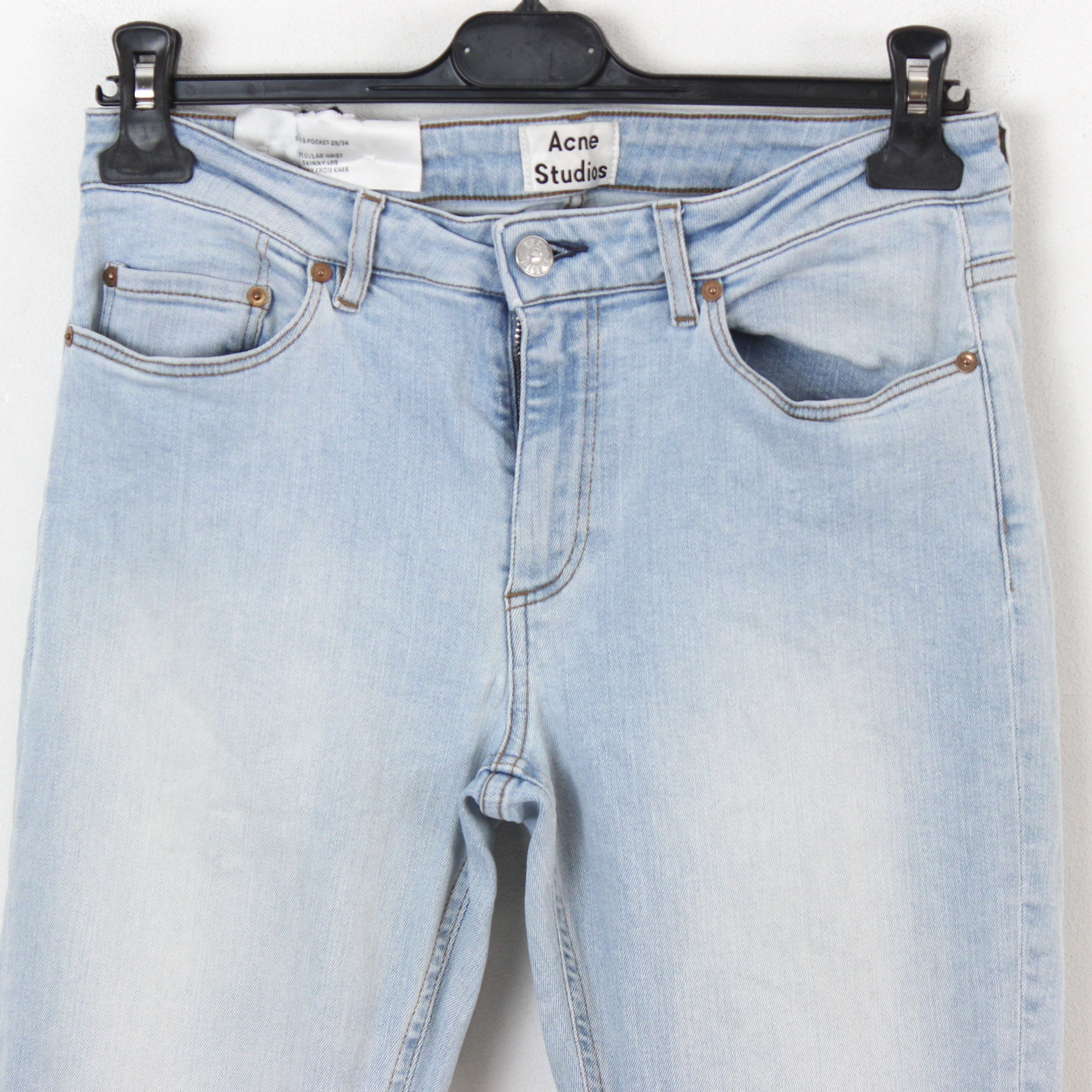 Acne Studios × Vintage Skin 5 LT Womens W29 L34 Skinny Jeans Denim Pants Trousers Size 29" - 2 Thumbnail