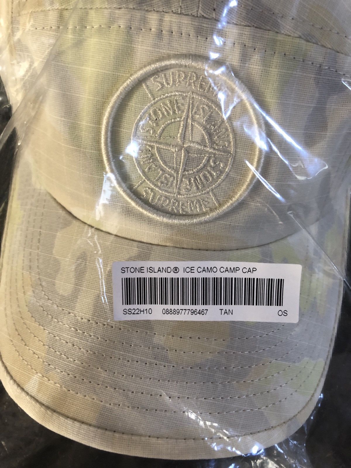Stone Island × Supreme Supreme x Stone Island Ice Camo Cap SS22 BRAND NEW Size ONE SIZE - 3 Thumbnail