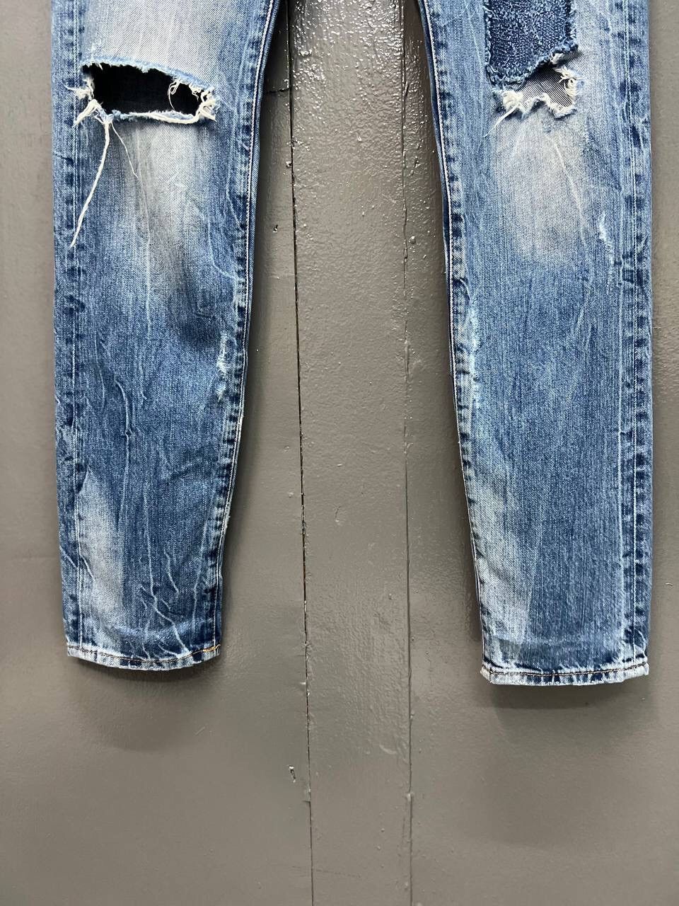 Other VINTAGE & DENIM PATCHWORK SLIM REGULAR WAIST TAPERED LEG Size US 32 / EU 48 - 6 Thumbnail