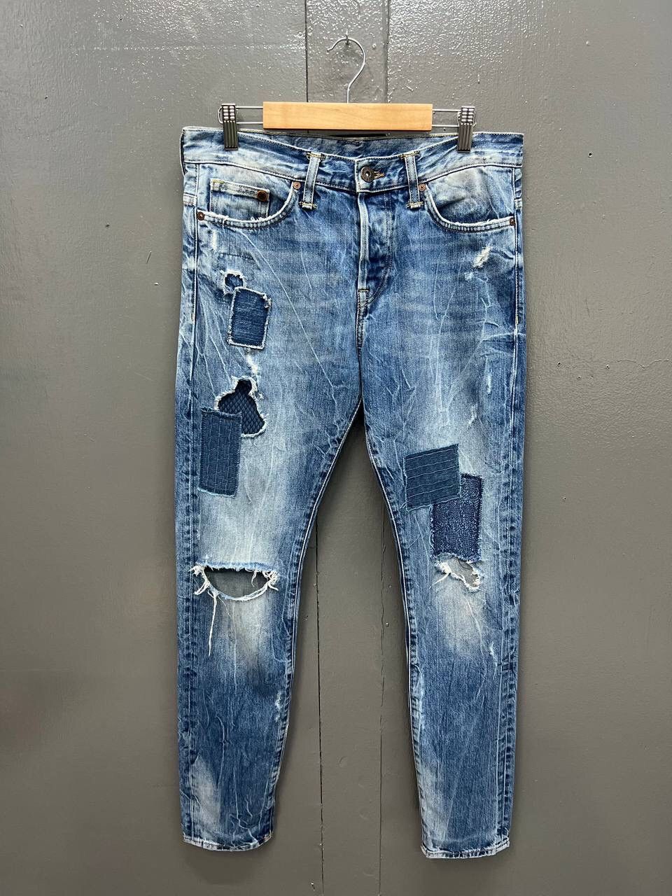 Other VINTAGE & DENIM PATCHWORK SLIM REGULAR WAIST TAPERED LEG Size US 32 / EU 48 - 1 Thumbnail