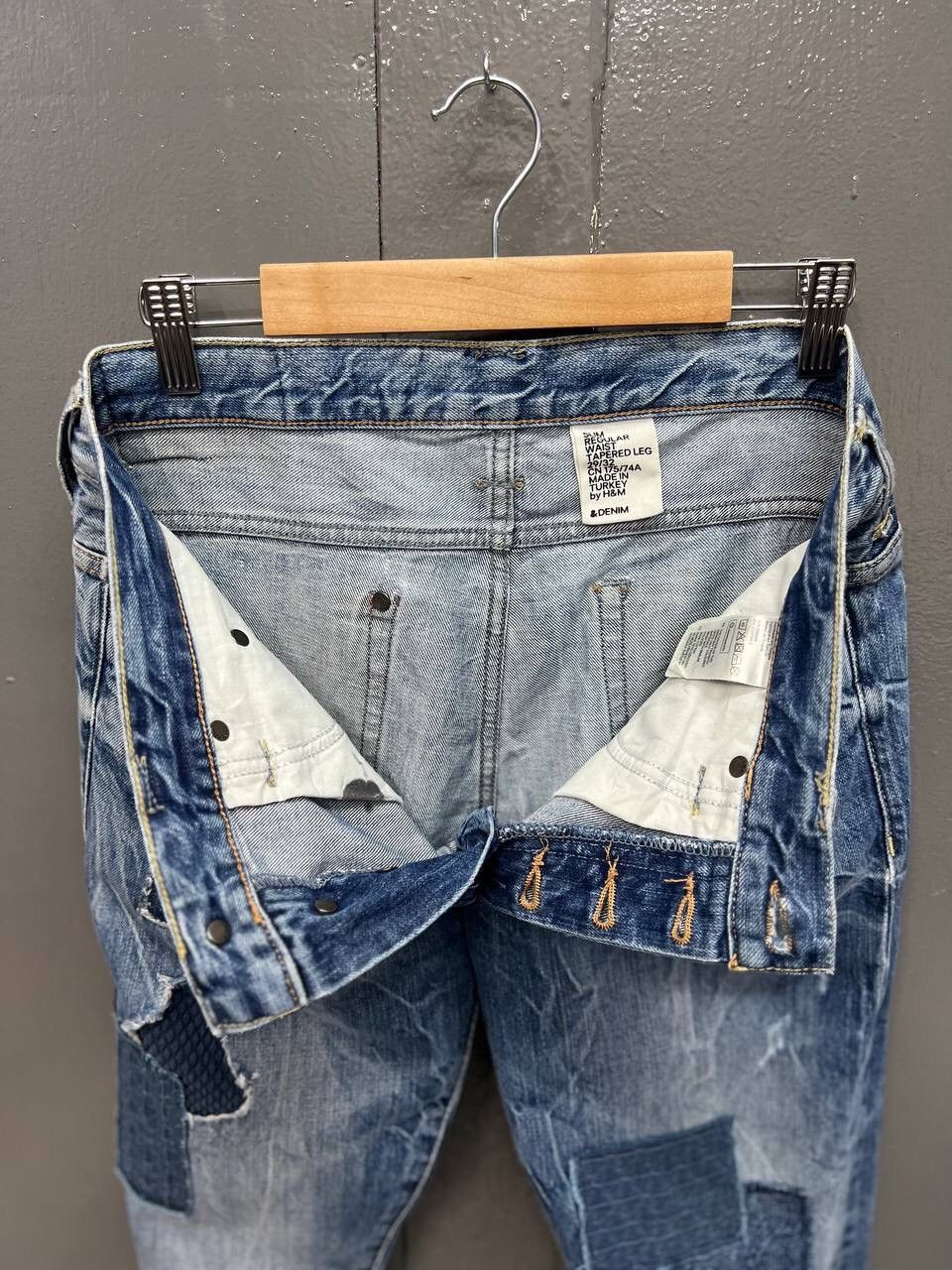 Other VINTAGE & DENIM PATCHWORK SLIM REGULAR WAIST TAPERED LEG Size US 32 / EU 48 - 11 Thumbnail