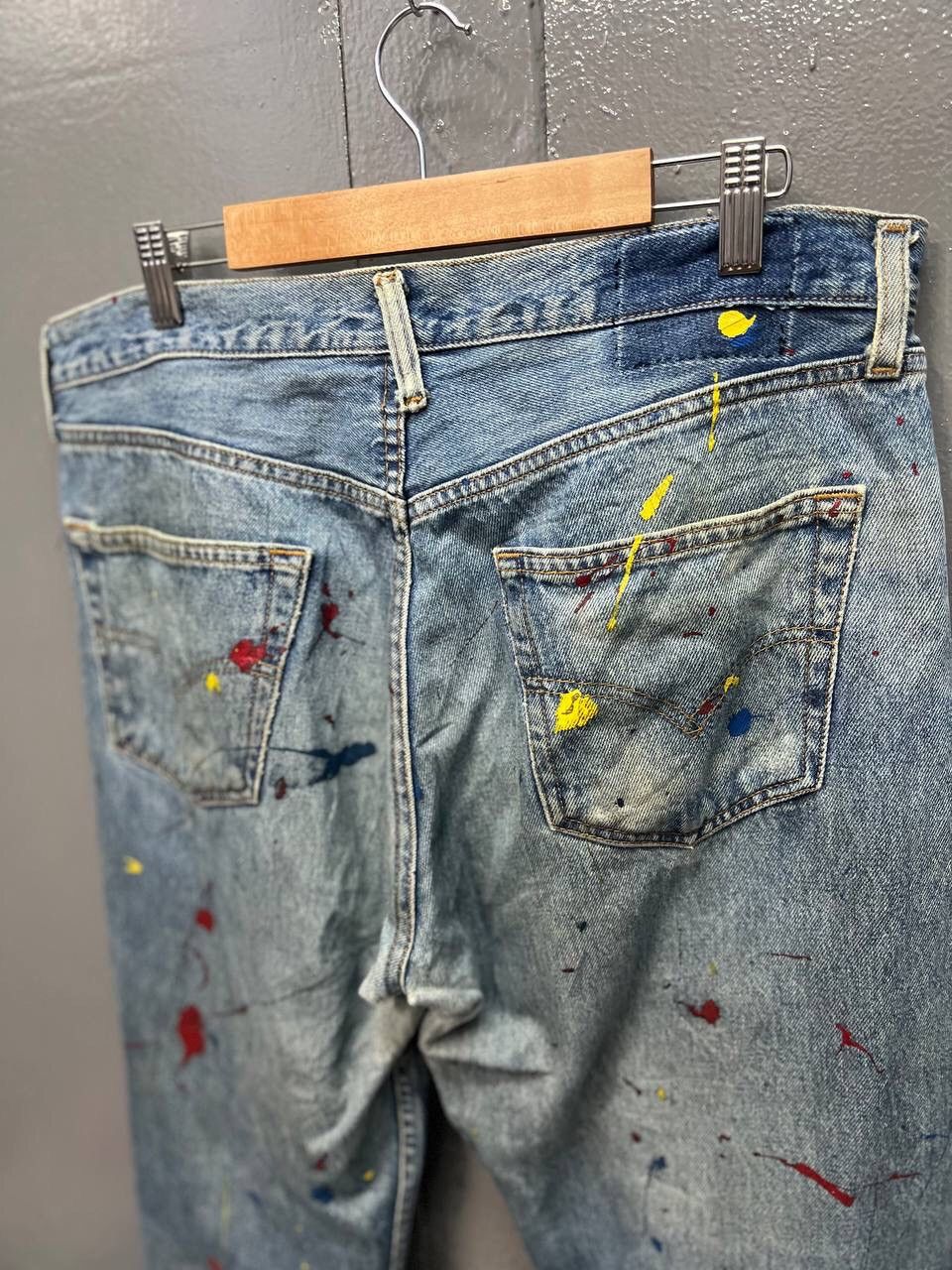 Levi's VINTAGE LEVI’S 501 PAINTER JEANS Size US 34 / EU 50 - 7 Thumbnail