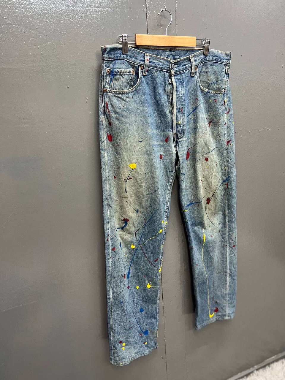 Levi's VINTAGE LEVI’S 501 PAINTER JEANS Size US 34 / EU 50 - 2 Thumbnail