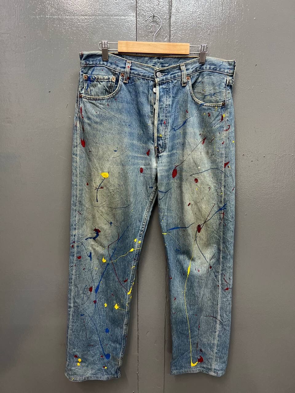 Levi's VINTAGE LEVI’S 501 PAINTER JEANS Size US 34 / EU 50 - 1 Thumbnail