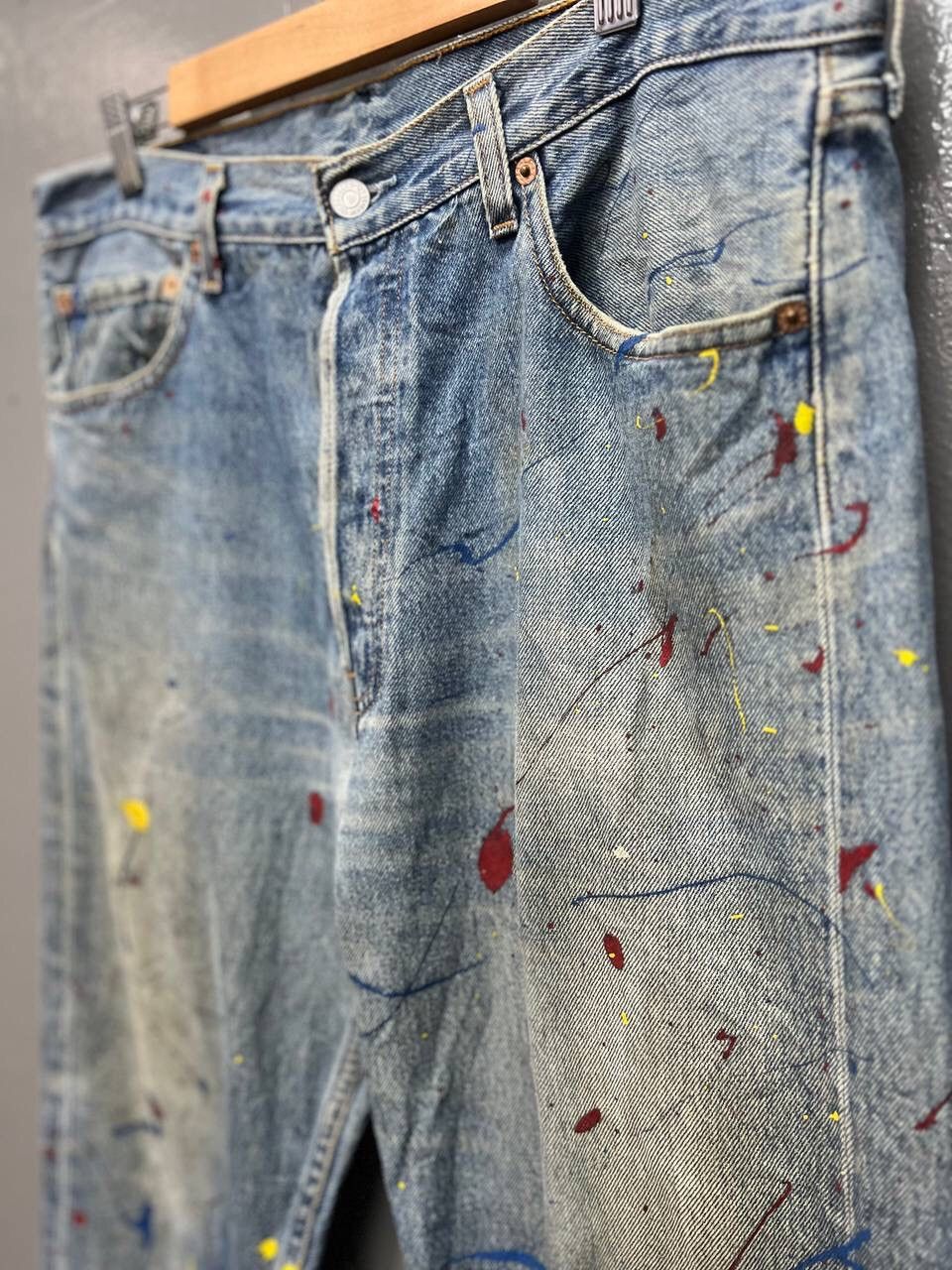 Levi's VINTAGE LEVI’S 501 PAINTER JEANS Size US 34 / EU 50 - 4 Thumbnail