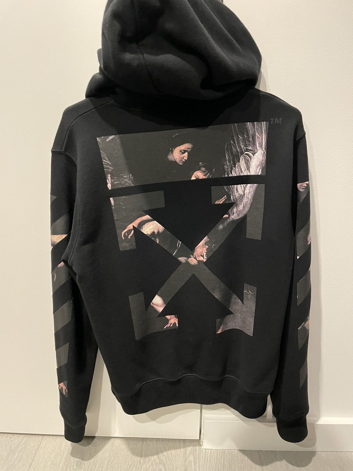 Off White Off White Caravaggio Hoodie Black Grailed