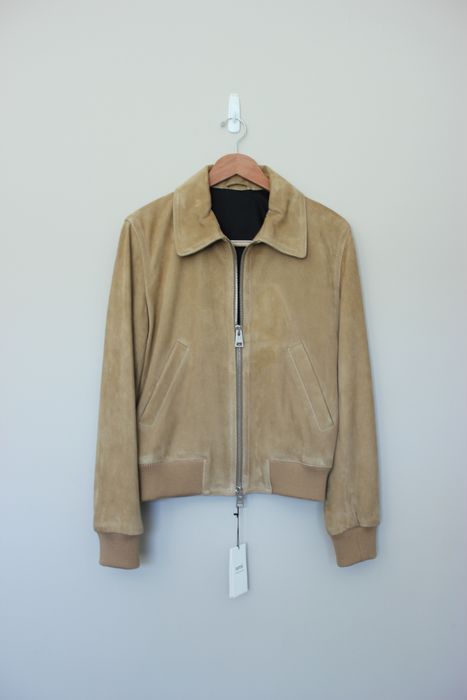 AMI AMI Paris Suede Leather Bomber Jacket | Grailed